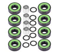 Roulement en acier chromé à grande vitesse pour skateboard, roulement de skateboard haute performance avec bague intérieure allongée pour un alignement précis, adapté aux