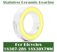 Roulement En Acier Inoxydable 18307-2rs, 18x30x7mm, Abec-5 (1 Pièce), 18307 Rs, Pièces De Réparation De Pédalier De Vélo, Roulements À Billes En Céramique