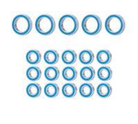 Roulement Jouets Rc for HPI for Savage for Flux XS 1/10 20pcs Blue Rubber Sealed Bearing Kit Precision High Speed RC Truck