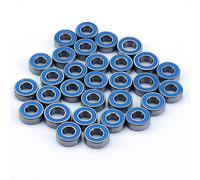 Roulement Jouets Rc pour Tamiya pour Scania 770s pour Volvo 1/14 30 Pièces Kit De Roulements Métalliques pour Camion Roulements Bleus Pièces RC 6x12x4mm 5x11x4mm
