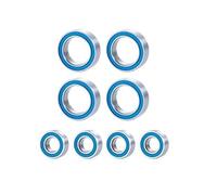 Roulement Jouets Rc Pour Traxxas Pour E-Revo Pour Slash Pour Rally Pour Summit 1/16 8 Pièces Kit Roulements Billes Scellés Caoutchouc Voiture Télécommandée Pièces Accessoires Mise Niveau