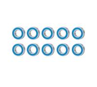 Roulement Jouets Rc Pour Traxxas Pour Slash Pour Stampede Pour Rustler Pour Bandit 2WD 1/10 10 Pièces Kit Roulements Détachées Voitures Radiocommandées Accessoires Mise À Niveau(Silver blue 10Pcs)