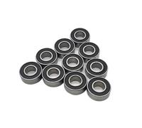 Roulement Jouets Rc Pour Traxxas Pour Slash Pour Stampede Pour Rustler Pour Bandit ERevo EMaxx 1/10 MR115 2RS 10 Pièces Kit Roulements Billes Moyeux Roue Voiture RC Acier 5x11x4mm