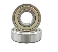 Roulement miniature Lot de 2 roulements à billes gorge profonde 6200-6204 ZZ en acier chromé, roulement précision diamètre extérieur 30-47 mm for VTT(20x47x14mm)