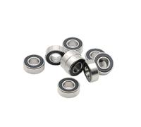 Roulement MR115RS 10PCS 5x11x4 mm ABEC-7 MR115-2RS Noir Scellé