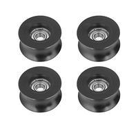 Roulement Poulie, 4pcs 0840UU Roulement à Billes, Poulie à gorge en U, rouleaux Roue Roulements scellés à rainure avec Rainure, pour Système de mouvement linéaire sur rail (8x40x20.7mm)