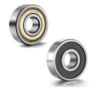 Roulements à billes, 10 pièces Double blindage Miniature en acier à haute teneur carbone une rangée 608ZZ ABEC-7 roulement billes gorge profonde 8 * 22 * 7 8x22x7 MM 608 ZZ(608zz)