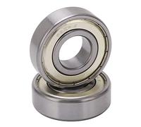 Roulements à Billes 2 Pièces, Roulements à Billes à Double Gorge Profonde Scellés en Caoutchouc 6204Z, 20x47x14mm, Faible Bruit