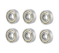 Roulements à billes 20pcs en acier inoxydable à double blindage miniature rainure profonde Skateboard Roulements à billes 6x15x5 mm / 0,24x0,59x0,2 pouces