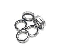 Roulements à billes 24377RS, 24x37x7 mm, for jeux de direction de boîtier de pédalier BB95 de vélo (ABEC-7), joint 2RS, paquet de 4.(16287RS 16x28x7mm)