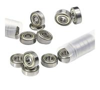 Roulements à billes 608Z 608ZZ ABEC-7 à gorge profonde 8 x 22 x 7 mm, mini roulements à billes en acier au carbone for skateboard, scooter, imprimante 3D(100pcs)