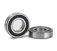 Roulements à billes 6205-2RZ, 25 x 52 x 15 mm, 6205RZ double caoutchouc scellé blindé ID 25 mm, OD 52 mm, épaisseur 15 mm, roulement à billes à rainure profonde pour imprimante 3D, scooters, 2 pièces