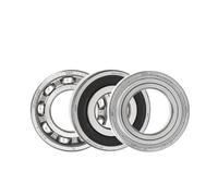 Roulements à billes à gorge profonde, 2/5 pièces, ABEC-9 pièces 6200 6201 6202 6203 6204 6205 6206-2Z/C3 2RS1(SKF 6204-2RS1 2PCS)