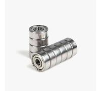 Roulements à billes à gorge profonde 624 624RS ZZ 4*13*5 (mm) 10 pièces portant livraison gratuite roulements ABEC-1 roulement scellé en caoutchouc 624RS ZZ acier chromé(624-2RS 4X13X5mm)