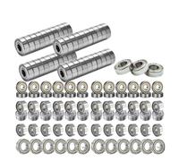 Roulements à billes à gorge profonde en acier au carbone 608zz 623zz 625zz 626zz 685zz 688zz 607zz (10 à 100 pièces) for skateboards et patins à roulettes(607zz,80Pcs)