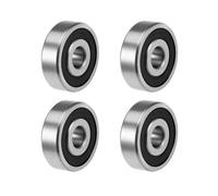 Roulements à billes à gorge profonde Motoforti 6300-2RS Z2 10 mm x 35 mm x 11 mm, double blindage, acier au carbone(4pcs)