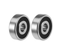 Roulements à billes à gorge profonde Motoforti 6300-2RS Z2 10 mm x 35 mm x 11 mm, double blindage, acier au carbone(2pcs)