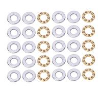 Roulements à Billes Butée à Bille,10 Pcs Lot De Roulements à Billes De Poussée Miniatures En Acier Plat De Haute Précision Palier De Butée à Bille Axiale (f6-12m 6x12x4.5mm)