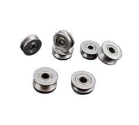 Roulements à billes de roue à rouleaux à rainure VU, roulement de poulie for Machine à broder, 5 pièces(V624ZZ 4x13x6mm)