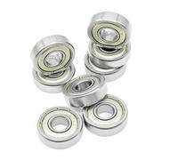 Roulements à billes gorge profonde 609ZZ 9x24x7mm, 10 pièces, roulements de pièce main 609 RS 2RS for moteurs industriels puissants, alésage 9mm(609ZZ 9x24x7)