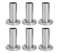 Roulements à billes linéaires à bride ronde longue LMF6LUU, diamètre intérieur 6 mm, diamètre extérieur 12 mm, longueur 35 mm avec joint en caoutchouc double face pour CNC, imprimante 3D, 6 pièces