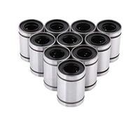 Roulements à Billes Linéaires LM12UU, 12 mm, 10 Pièces, Douilles Longues pour Mouvement Linéaire, pour Imprimante 3D CNC