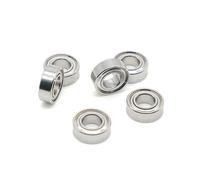 Roulements à billes miniatures en acier inoxydable S687ZZ 7 x 14 x 3,5 mm, 10 pièces