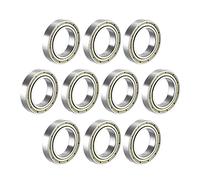 Roulements à billes paroi mince, blindés en caoutchouc, scellés, 6800 6801 6802 6803 6804 6805 6806 6807 ZZ 2Z -2RS(5PCS-6807 35X47X7MM,Silver)