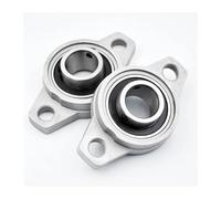 roulements à oreiller montés en bride Palier à semelle en alliage de zinc série KFL, alésage 8-20 mm, lot de 2 ou 10(KFL002 15mm,10Pcs)