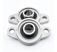 Roulements à semelle en alliage de zinc KFL001, diamètre intérieur 12 mm, 2 pièces