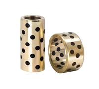 Roulements autolubrifiants sans huile à manchon en cuivre graphite, diamètre intérieur 20 mm, diamètre extérieur 24 mm, hauteur 12 mm.,20x24x12mm