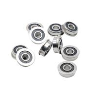 Roulements, Bouclier de joint bimétallique Micro roulement à gorge profonde 10 pièces F695-2RS 5 * 13 * 4mm ABEC-7 roulements à billes miniatures à bride imprimante 3D,Durabilité améliorée