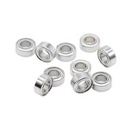 Roulements, Bouclier de joint bimétallique Micro roulement à gorge profonde 10 pièces SMR84ZZ 4x8x3mm ABEC-7 roulement à billes à gorge profonde,Durabilité améliorée