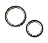 Roulements de casque de vélo en acier inoxydable 30,15 x 40 x 6,5 mm et 40 x 51 x 6,5 mm Argenté pour vélo de route Trek Madone Domane Emonda Ensemble supérieur inférieur Pièces de précision