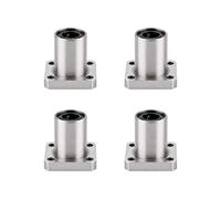 Roulements de mouvement LMK12LUU avec bride, pour mise à niveau d ' imprimante 3D, fermeté et puissance accrues, Type de bride, roulement droit, 4 pièces