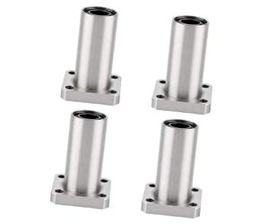 Roulements de mouvement LMK12LUU avec bride, pour mise à niveau d ' imprimante 3D, fermeté et puissance accrues, Type de bride, roulement droit, 4 pièces