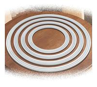 Roulements de plateau tournant en aluminium robuste - Matériel de plaque pivotante à 360° pour rotations en verre lisses - Facile à nettoyer, parfait pour la maison et la cuisine