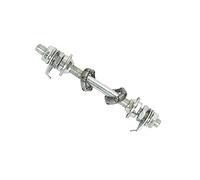 Roulements de roue avant et arrière de rechange pour moyeu de roue - Facile à installer et à démonter - Construction en acier - 12,5 cm - Avant et arrière - 17,5 cm