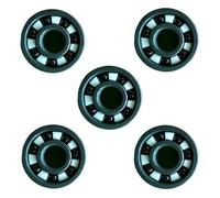 Roulements en céramique 608 for patins de vitesse en ligne, 7 billes, ZrO2/Si3N4, Fast Bering(16 pcs Black Ceramic)