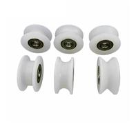 Roulements en nylon Type UVH Poulies à rouleaux for applications industrielles de bricolage Multipl(Black,5Pcs)