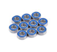 Roulements étanches, 10pcs MR115-2RS Roulements à Billes Miniatures Double Blindage en Acier 5x11x4mm Roulement Miniature Gros (Couleur : Bleu)