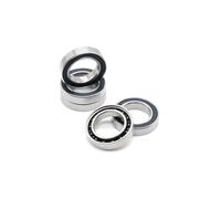 Roulements étanches, 1P 6802-2RS roulement en acier inoxydable 15 * 24 * 5mm ABEC-7 6802 RS moyeu de vélo moyeux avant et arrière roue 15 24 5 roulements à billes céramique