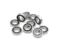 Roulements étanches, 2 pièces 6901-2RS portant 12 * 24 * 6mm ABEC-7 6901 RS moyeu de vélo moyeux avant et arrière roue 12 24 6 roulements à billes en céramique