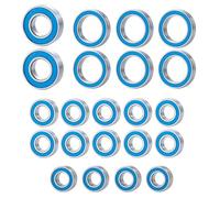 Roulements Jouets RC Pour Axial Pour SCX10 1/10 Kit Roulements Étanches Axes Noirs Bleus 22 Pièces Accessoire Complet Caoutchouc Maquette Réparation Remplacement Assemblage