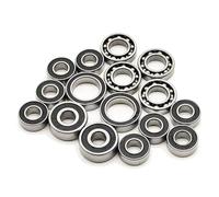 Roulements Jouets RC Pour Axial Pour SCX10.2 II 90046 90047 1/10 Kit 16 Roulements Billes AR44 Essieux Avant Arrière Acier Noir Étanche Pré Graissé Voiture RC