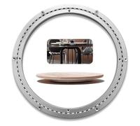 Roulements pour piètements de table lourds, Roulement pivotant robuste en alliage d'aluminium, roulement de base plateau tournant lisse, mécanisme quincaillerie(18 inches (450mm))