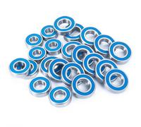 Roulements RC pour DBXL-E 2.0 1/5 22 Pièces/lot Roulement À Billes Bleu Complet en Acier Chromé Caoutchouc Scellé pour Désert pour Buggy RC Crawler Car