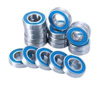 Roulements RC pour DBXL-E pour Desert pour Buggy 1/5 18 Pièces Kit De Roulements Métalliques Scellés en Caoutchouc Bleu Pièces De Mise À Niveau De Modèle De Voiture RC Accessoires