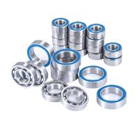 Roulements RC pour Element RC pour Enduro pour Sendero 1/10 24 Pièces Moyeu De Roue Essieu Bleu Kit De Roulement Scellé en Caoutchouc Pièces De Modèle De Camion De Voiture