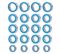 Roulements RC Pour Tamiya Pour TT-01 TT01D TT01E Pour TT02B 1/10 20 Pièces Ensemble Roulements Étanches Accessoire Mise Niveau Châssis Voiture RC Crawler